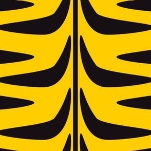Contemporary animal print / bright yellow