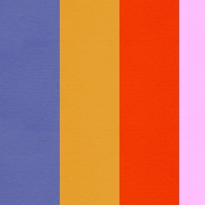 (L) Happy Large stripes 2. Multicolour Blue, Mustard, Red, Pink #bold #minimal #stripes 