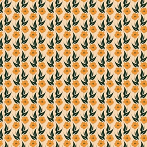 Flowers-Marigold Repeat Tile