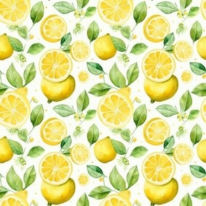 Watercolor Lemons