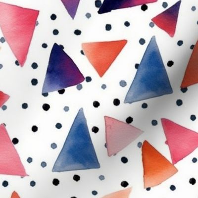 watercolor triangles