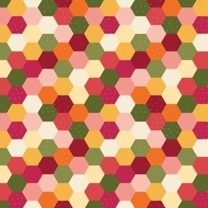 XS ✹ Hexagon Shapes in Pink and Yellow