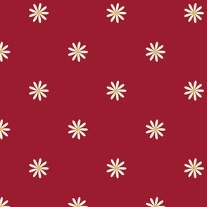 XS ✹ Traditional Daisies in Raspberry