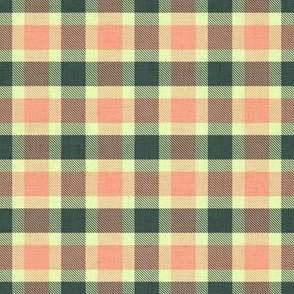 Marlene Plaid Check green Peach