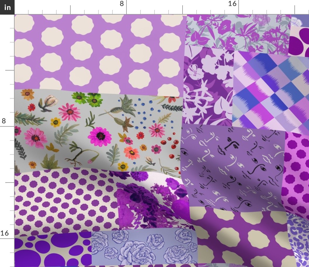 patchy prints purple