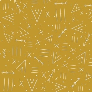 Tossed Projection - Mustard Yellow 
