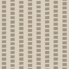 interrupted stripes - bone beige _ khaki brown 02  - simple geometric 