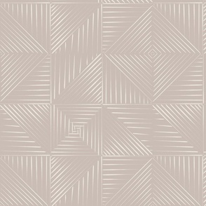 Line Quilt _ Creamy White_ Silver Rust 02 _ Geometric