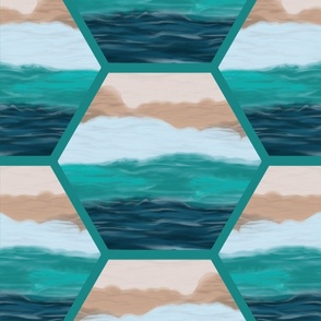 Beachy Hex Large Scale