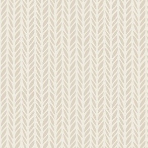 herringbone - bone beige _ creamy white - cozy knit stripe