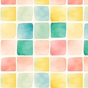 Pastel Watercolor Swatches / Large Scale