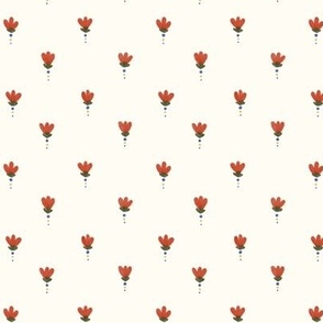 French Country Red Bud Flowers Historically Inspired Regency Colonial