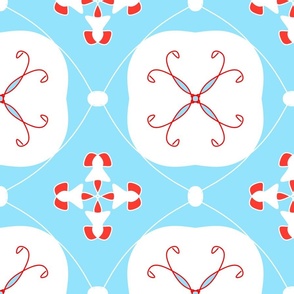 Red, White & Blue Fairy Fidgets & Pinwheels - Wallpaper/Large Scale