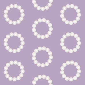 pearl ring - lavender