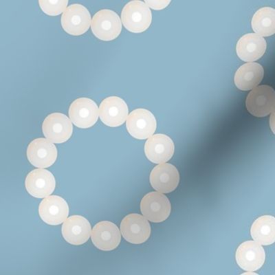 pearl ring - blue 