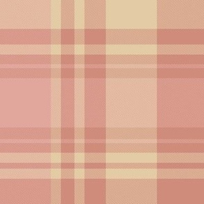Medium // Preppy Plaid: Pink + Beige - Classic Vibes kids fabric + wallpaper