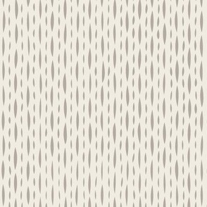 dashed - cloudy silver taupe _ creamy white - hand drawn vertical geometric