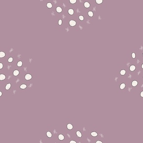 Jumbo – dots with lines – lilac and off-white