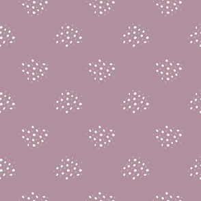 Medium – dots with lines – lilac and off-white
