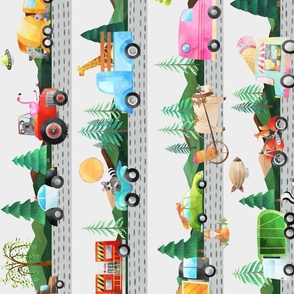 Summer Travel LG– Animals in Cars and Trucks on the Road ROTATED