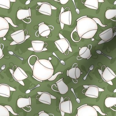 Tumbling Tea Party Set (Sage Green small scale) 