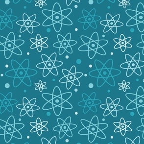 Teal Atoms and Polka Dots