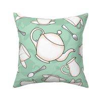 Tumbling Tea Party Set (Mint Green large scale) 