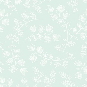 Romantic Florals // Buttercups Mint- Medium