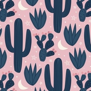 Desert Cactus Nights (Pink)