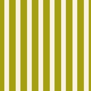 Festive Christmas Candy Stripes - Olive/Natural - 8 inch