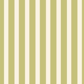   Pastel Coastal Candy Stripes - Matcha Green/Ivory Cream - 8 inch