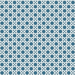 basket weave small - blue