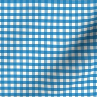 1/4 inch Small Soft French Blue gingham check - Soft French Blue cottagecore country plaid - perfect for wallpaper bedding tablecloth - vichy check