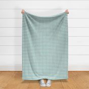 3/4 inch Medium Teal gingham check - Soft Teal cottagecore country plaid - perfect for wallpaper bedding tablecloth - vichy check