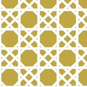 basket weave large - gold