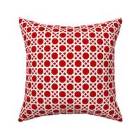 basket weave small - red