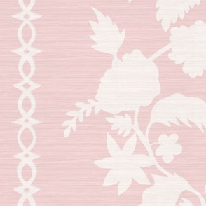 Grasscloth Texture Courtney Block Print White on Darker Ballet Sllpper copy