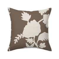 Grasscloth Texture Courtney Block Print Cream on Whitall Brown copy