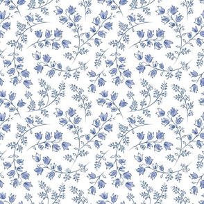  Romantic Florals // Buttercups Blue & White - Small