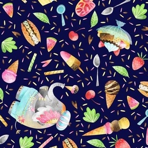 Ice Cream Party – Summer Treats (navy)