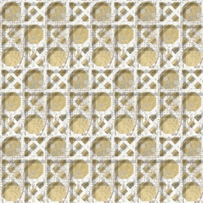 damask-silver gold foil *(faux foil) basket weave with worn wood - 2