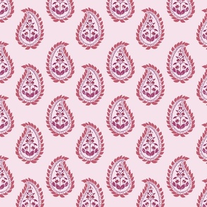 Indian paisley pale pink