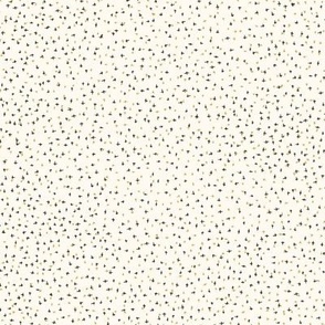 Micro mini scattered plusses - speckled and sparkling - White with gold and brown marks