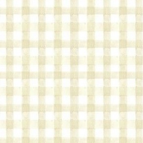 Watercolor Gingham Plaid in Neutral - (M)