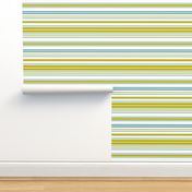 Annika Stripe - Green & Blue