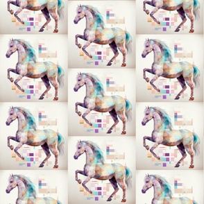 Abstract Pastel Ponies