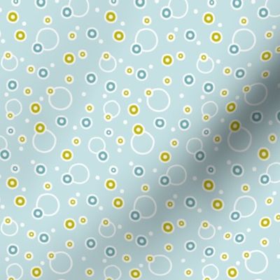 Annika Dot - Abstract Polka Dot Geometric Blue