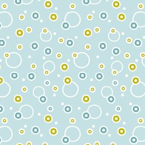 Annika Dot - Abstract Polka Dot Geometric Blue