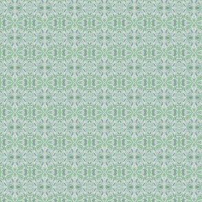 French Country Minty Green Scroll Floral 