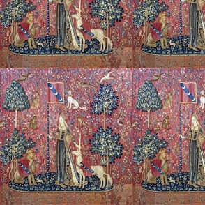 12" Le toucher unicorn tapestry